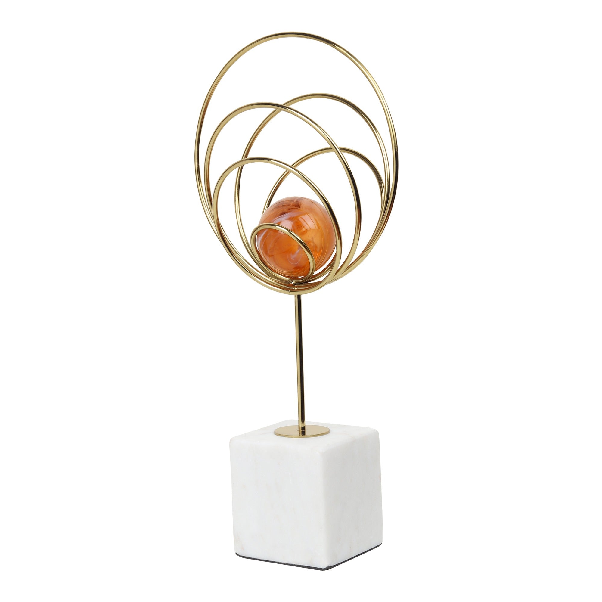 Aurora Silver Rings Accent Piece Peach