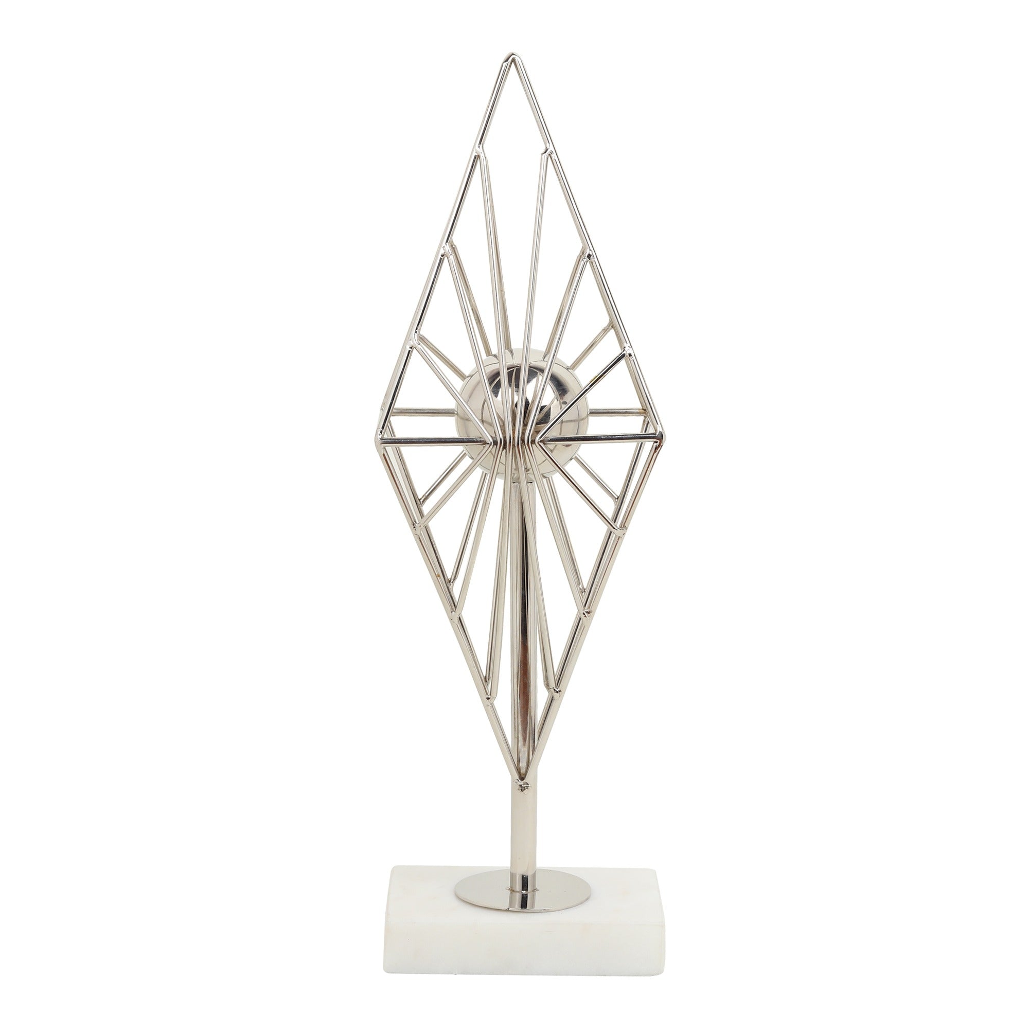 Diamond Prism Decor in Silver