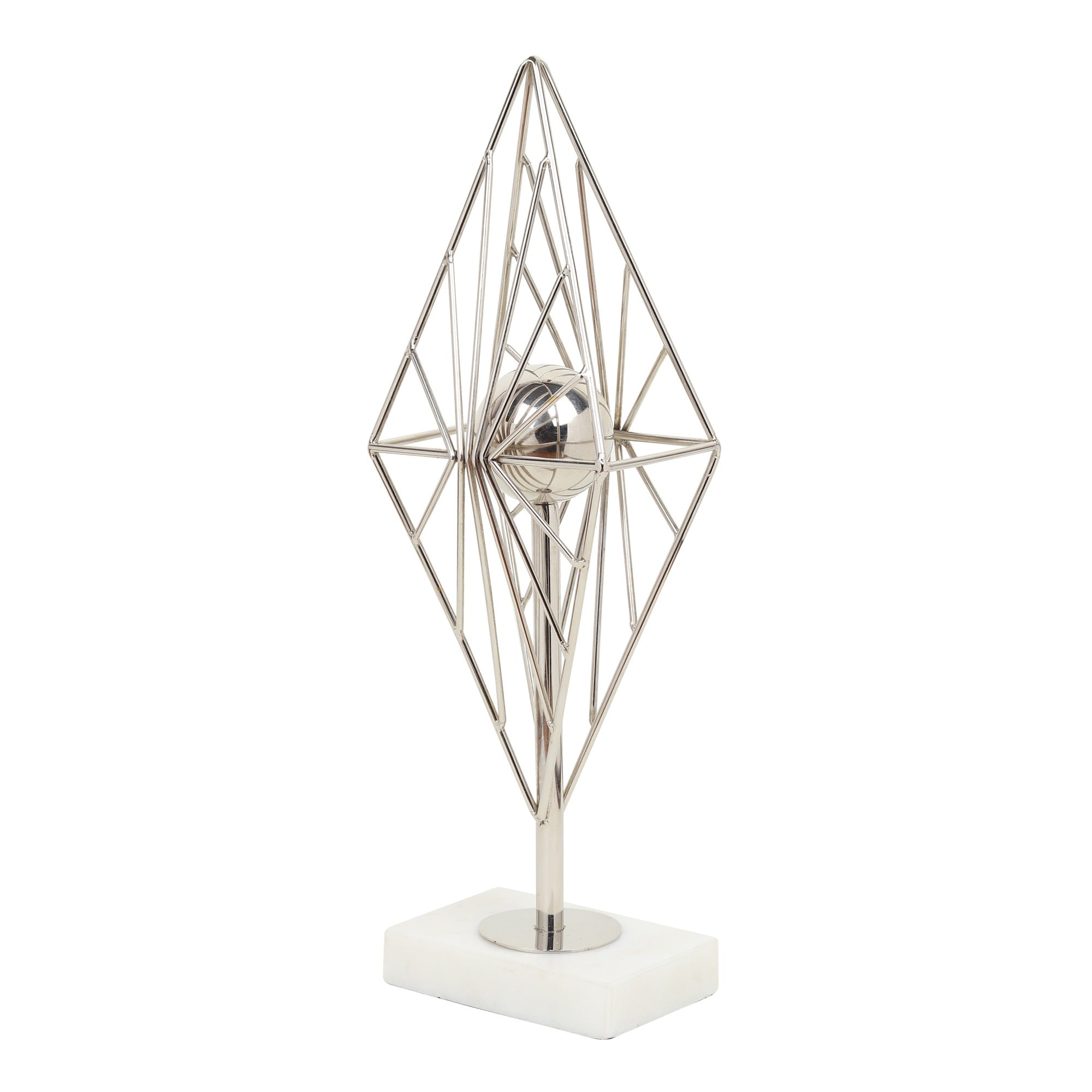 Diamond Prism Decor in Silver