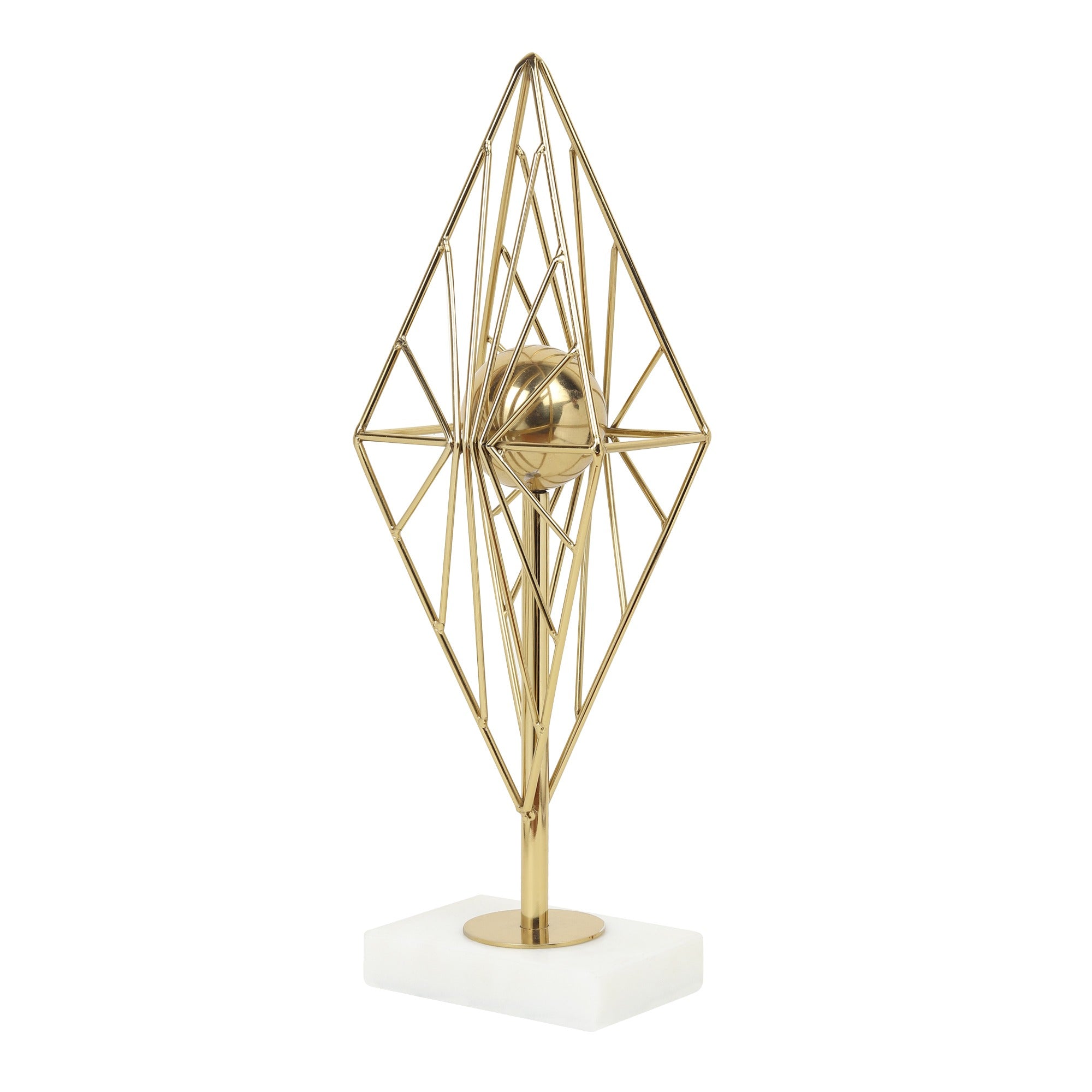 Diamond Prism Decor in Gold