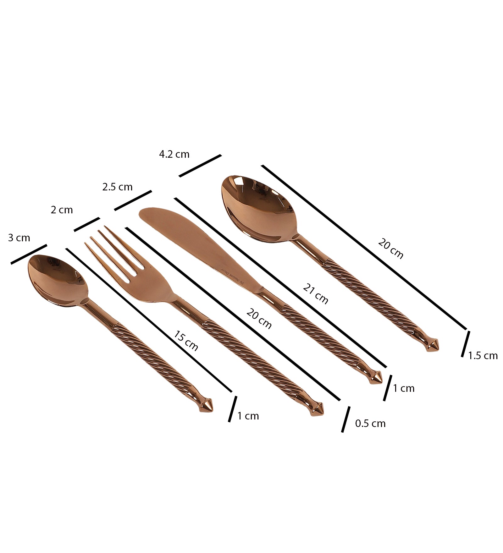 Brio Cutlery set Rose Gold - OUCHCART 