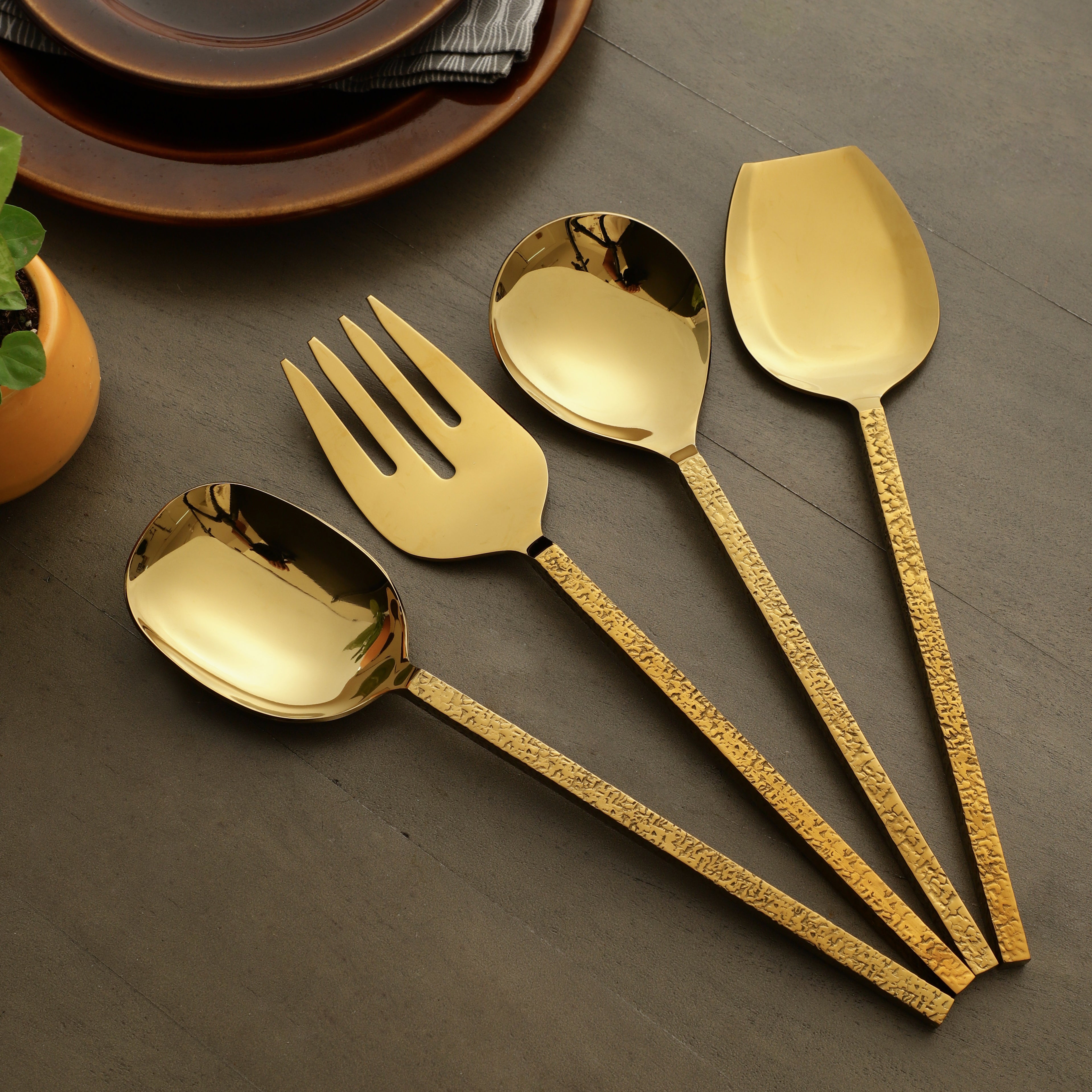 Ember Texture Serving Set - OUCH CART | Kitchen & dining