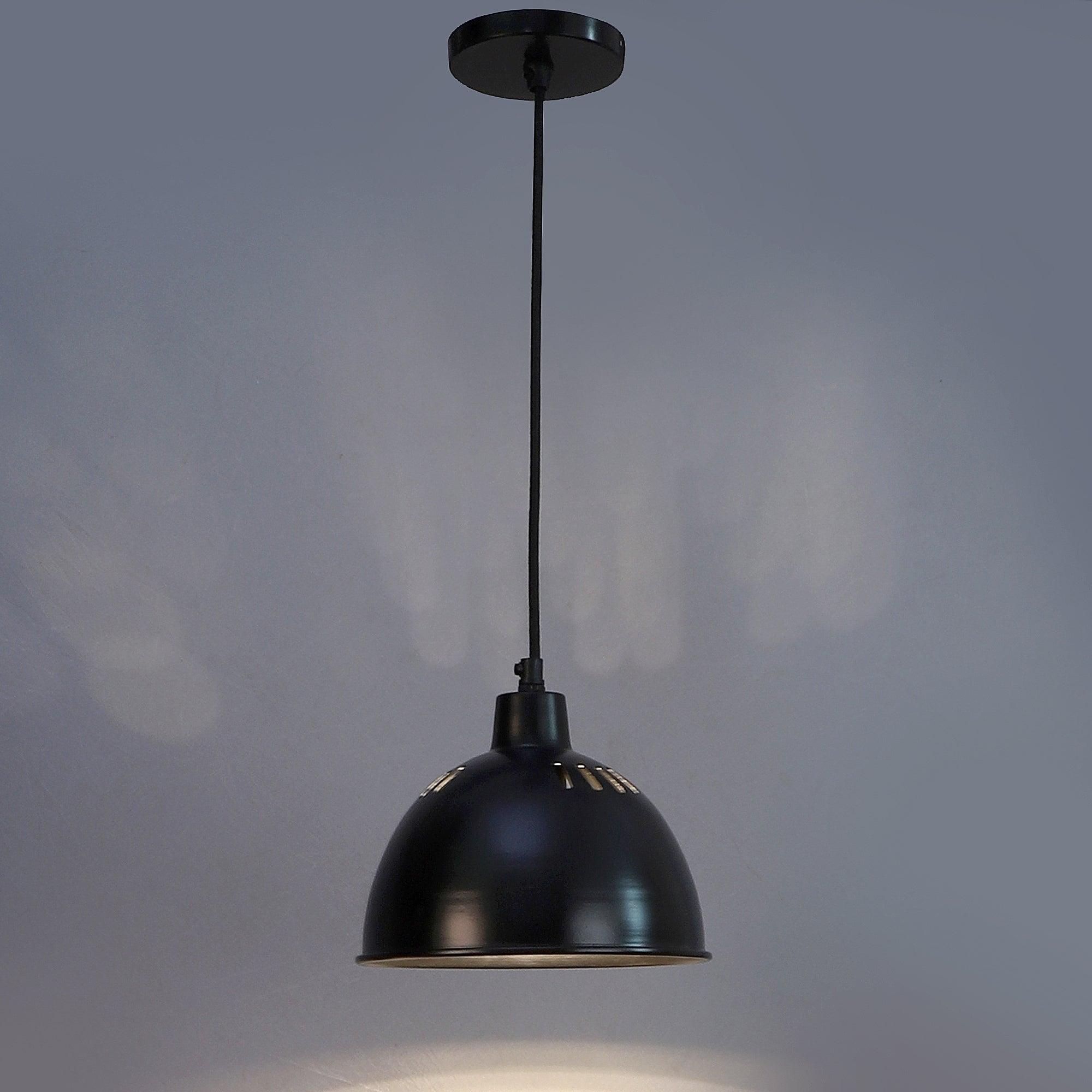 All Black Metal Hanging Light by SS Lightings - Ouch Cart 