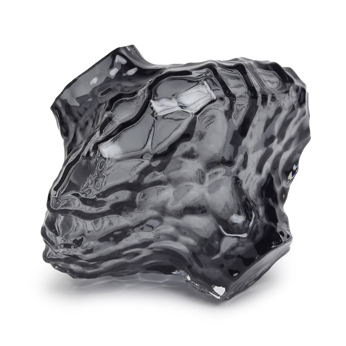 Magma Rise Black Crystal Vase