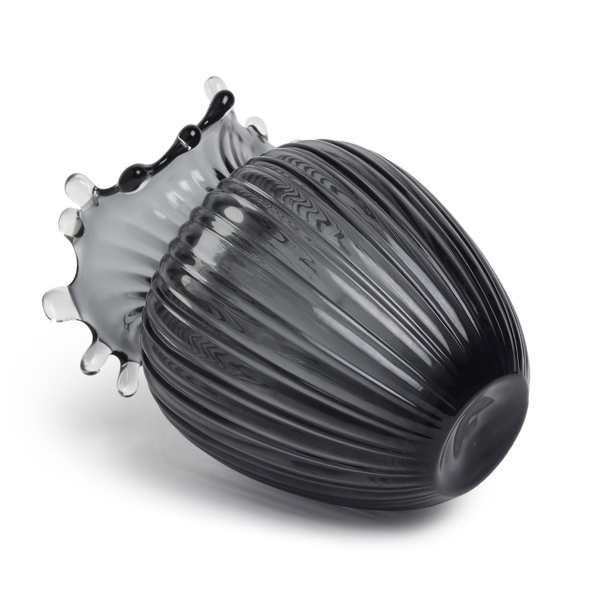 Gatsby Grey Glass Vase Large