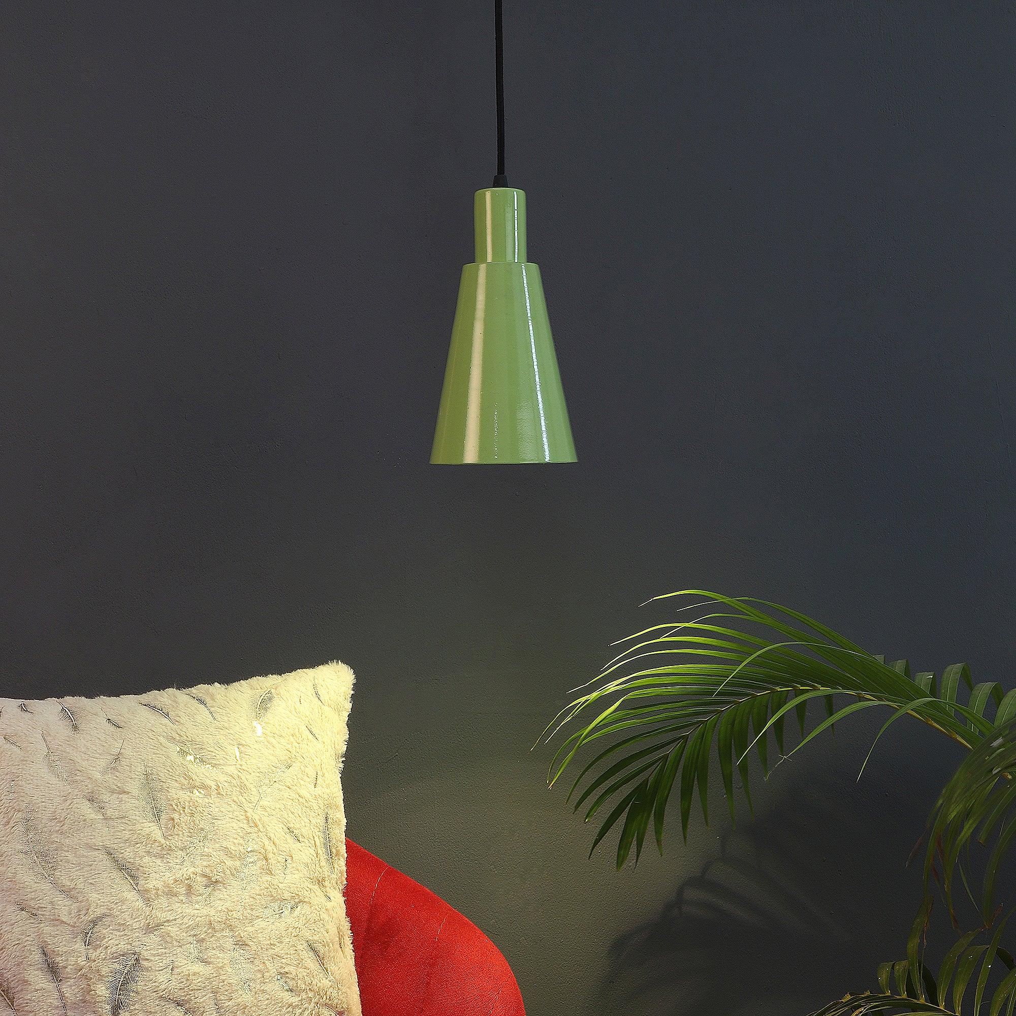 Bristol Green Metal Hanging Light by SS Lightings - Ouch Cart 