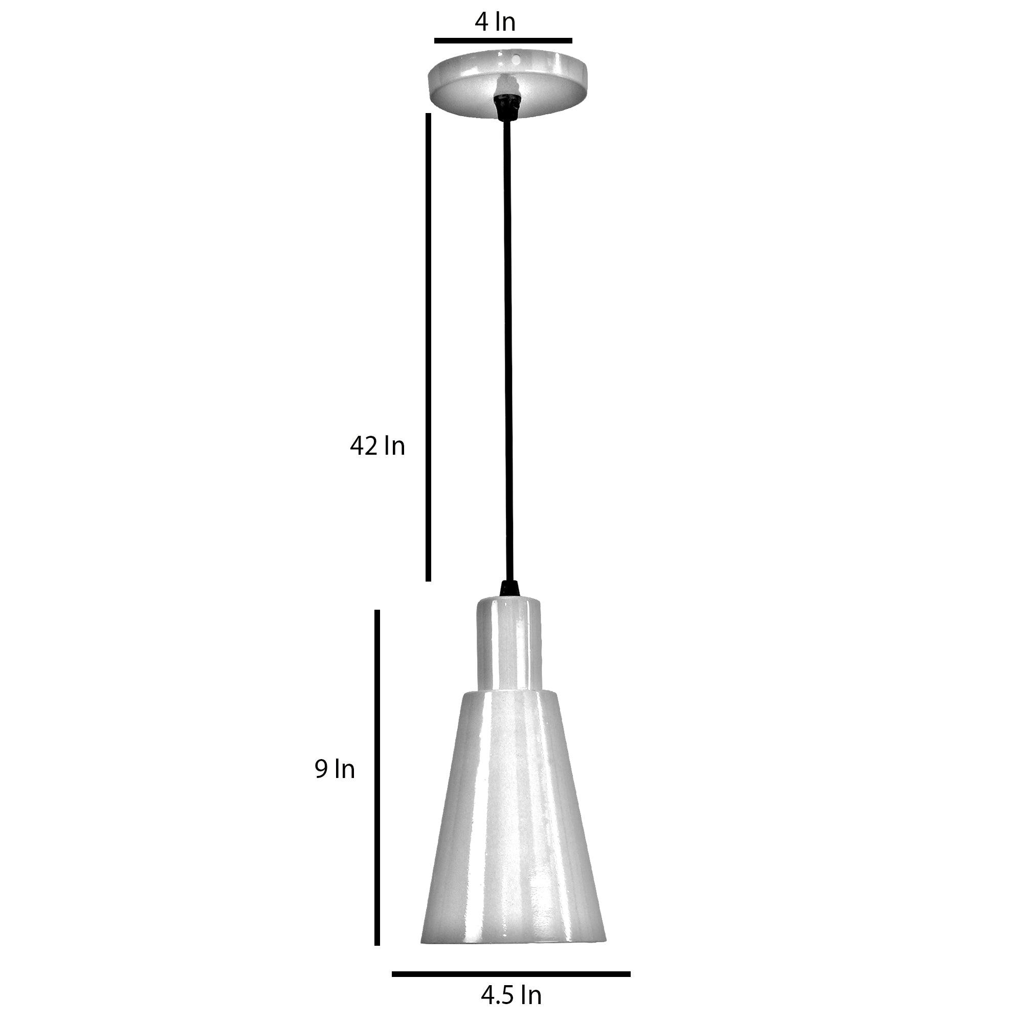 Bristol Green Metal Hanging Light by SS Lightings - Ouch Cart 