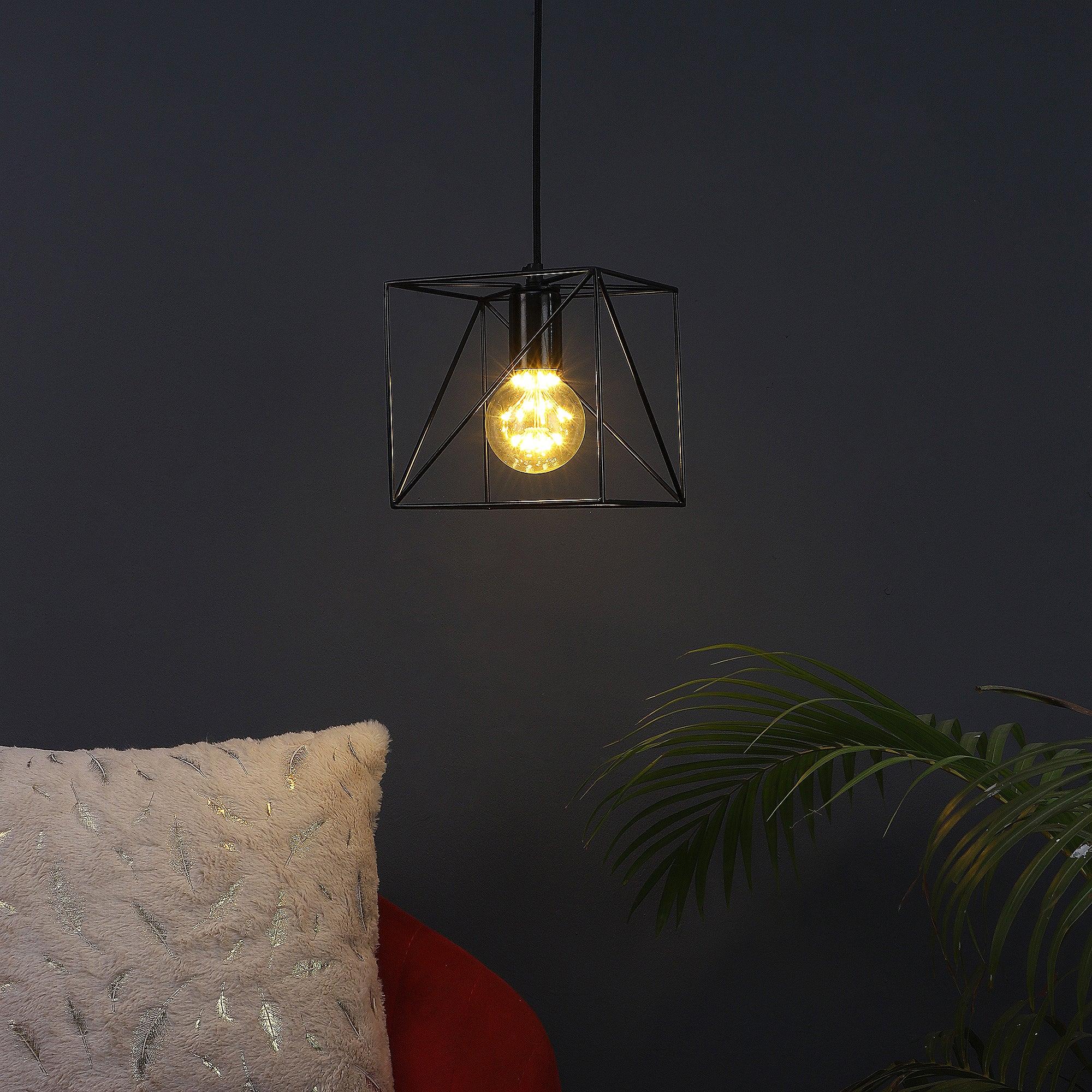 Nordic Black Vintage Metal Single Hanging Light By Ss Lightings - Ouch Cart 