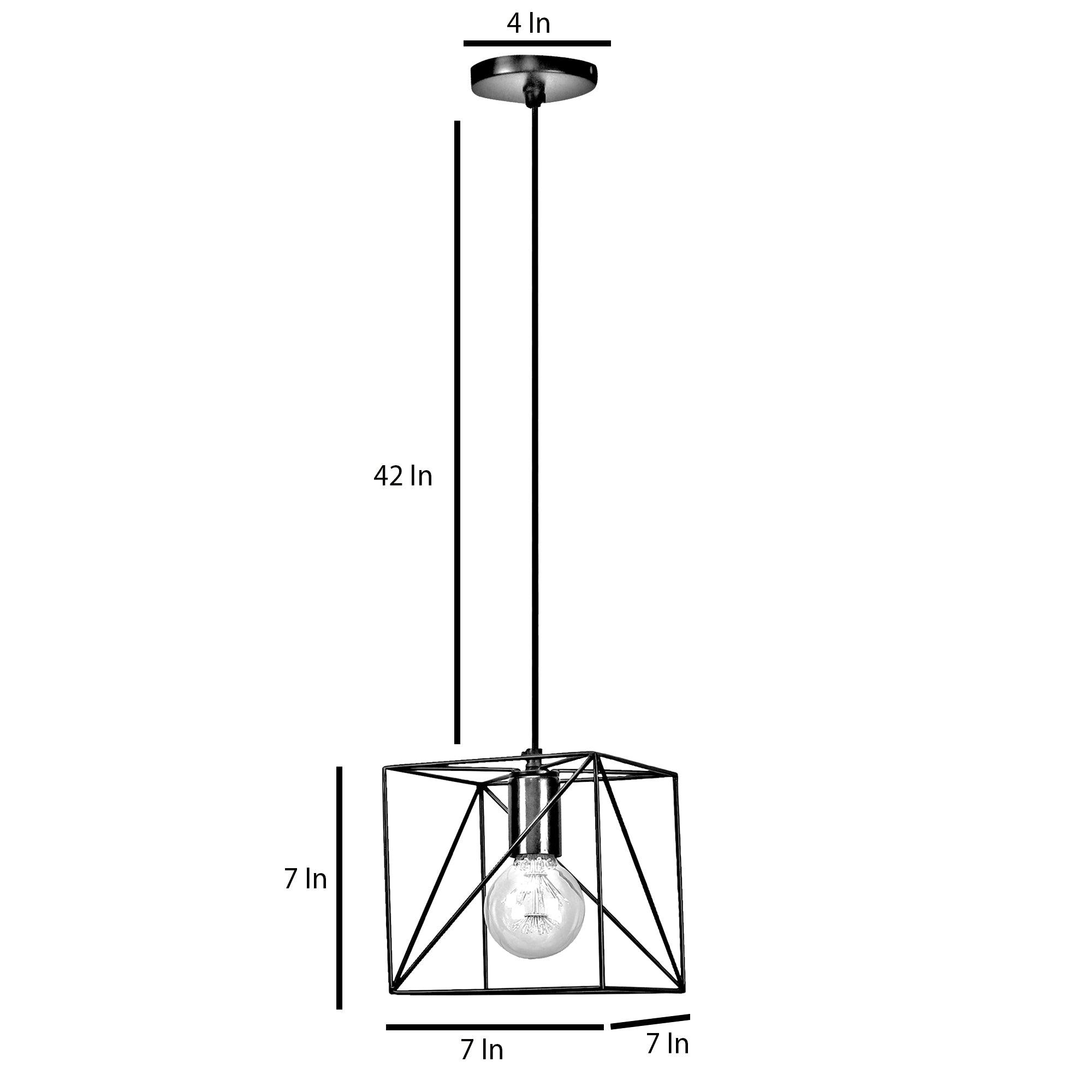 Nordic Black Vintage Metal Single Hanging Light By Ss Lightings - Ouch Cart 