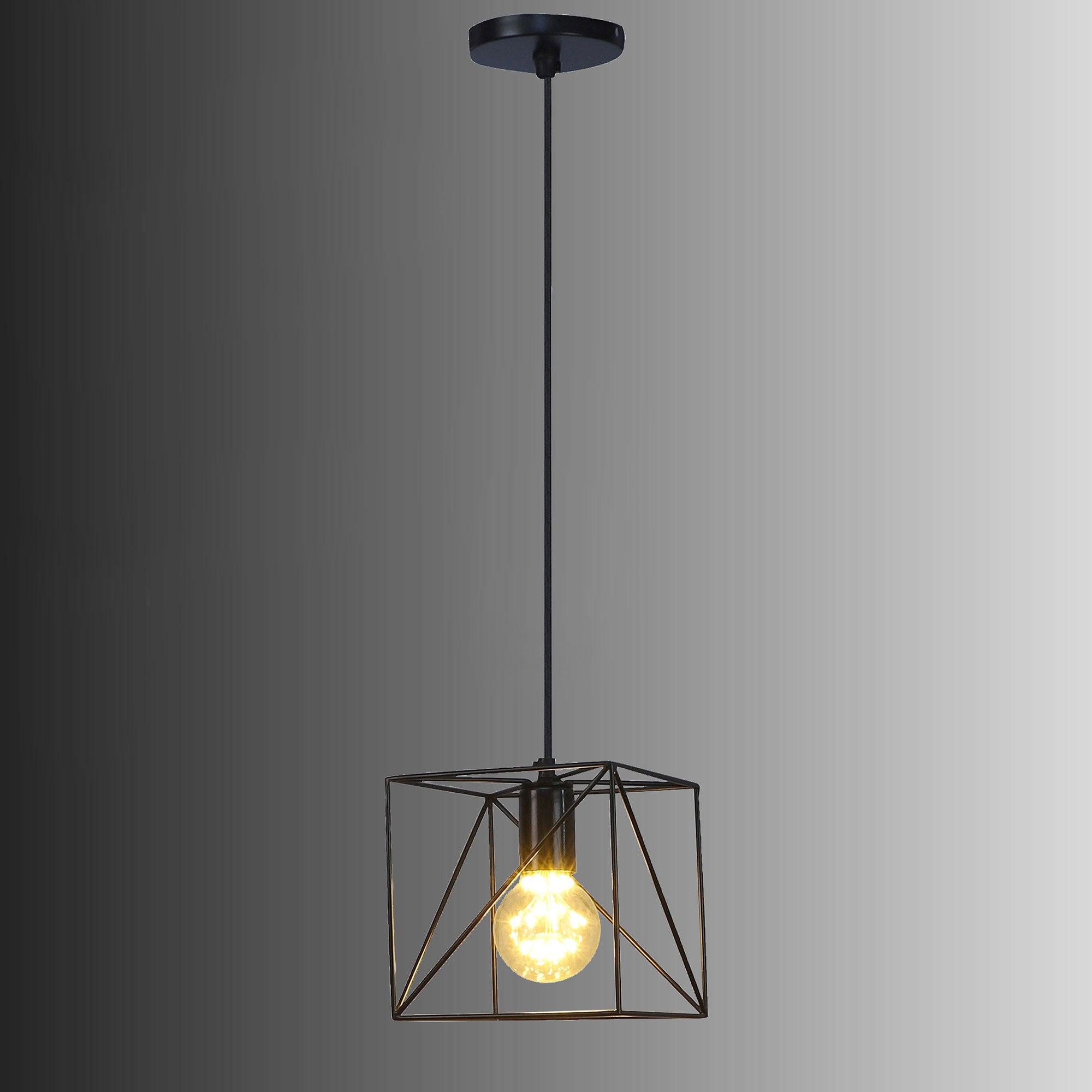 Nordic Black Vintage Metal Single Hanging Light By Ss Lightings - Ouch Cart 