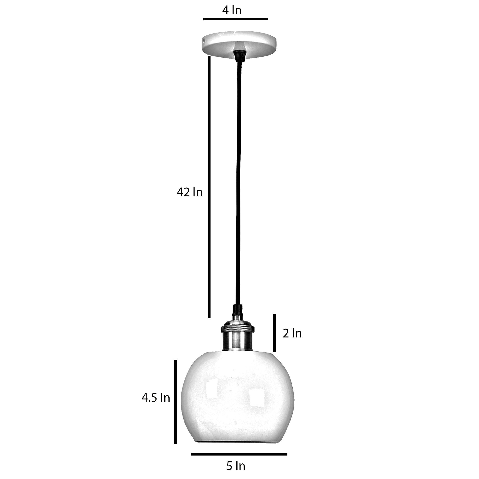 Formul White Metal Hanging Light by SS Lightings - Ouch Cart 