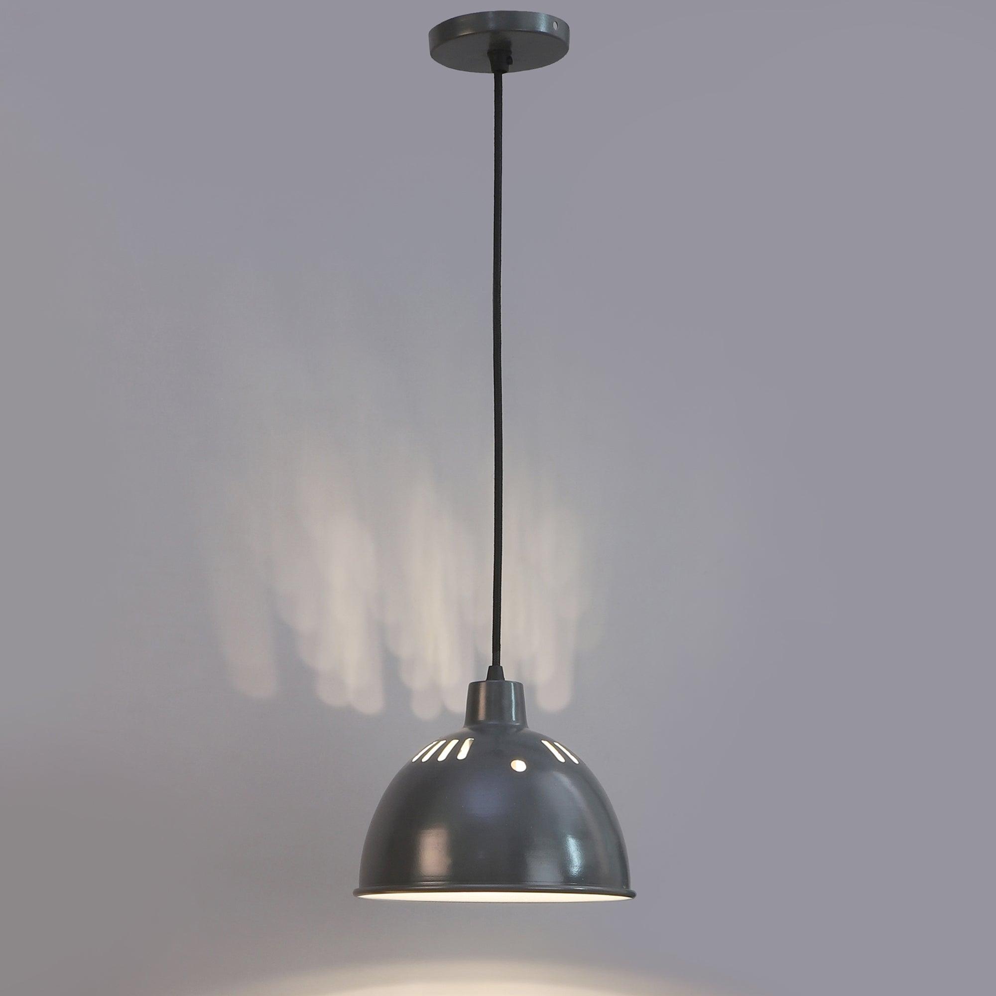 White Grey Metal Hanging Light by SS Lightings - Ouch Cart 