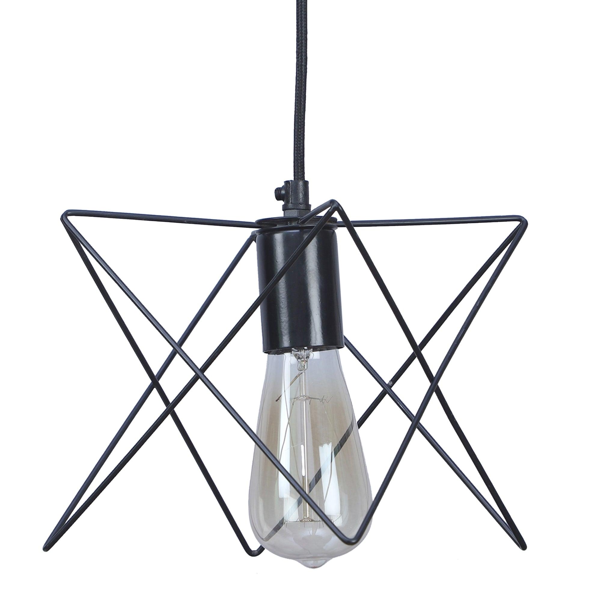 Nordic Black Vintage Metal Single Hanging Light by SS Lightings - Ouch Cart 