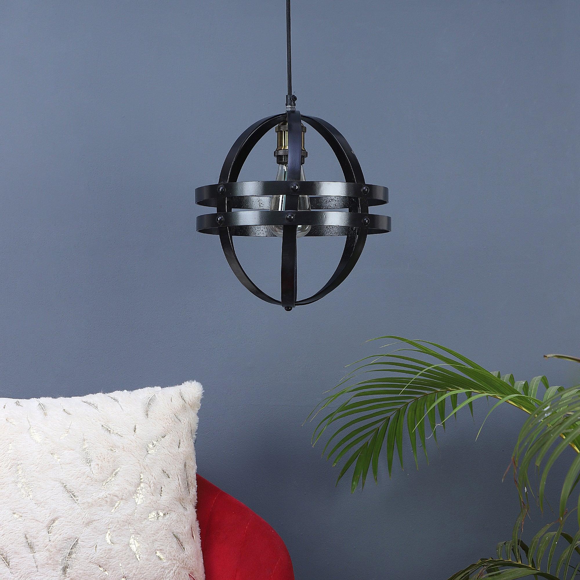 USD Black Metal Hanging Light by SS Lightings - Ouch Cart 