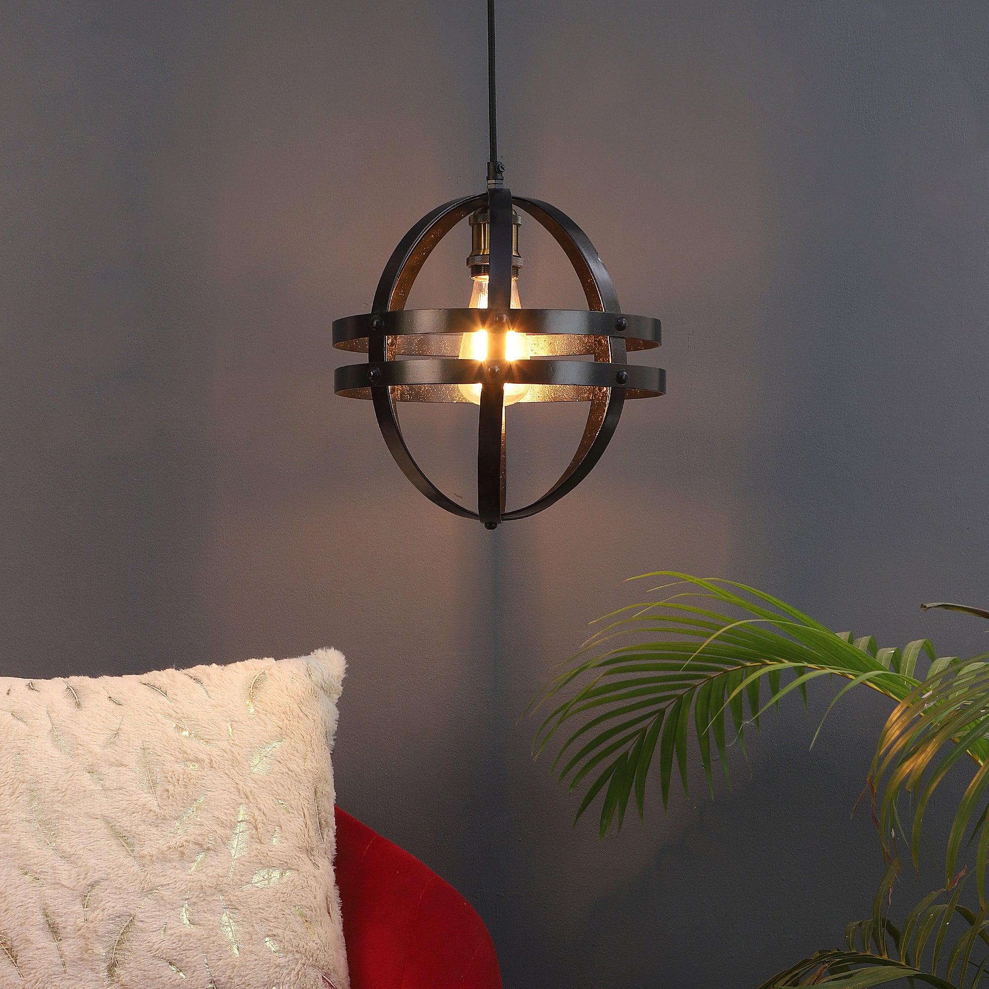 USD Black Metal Hanging Light by SS Lightings - Ouch Cart 