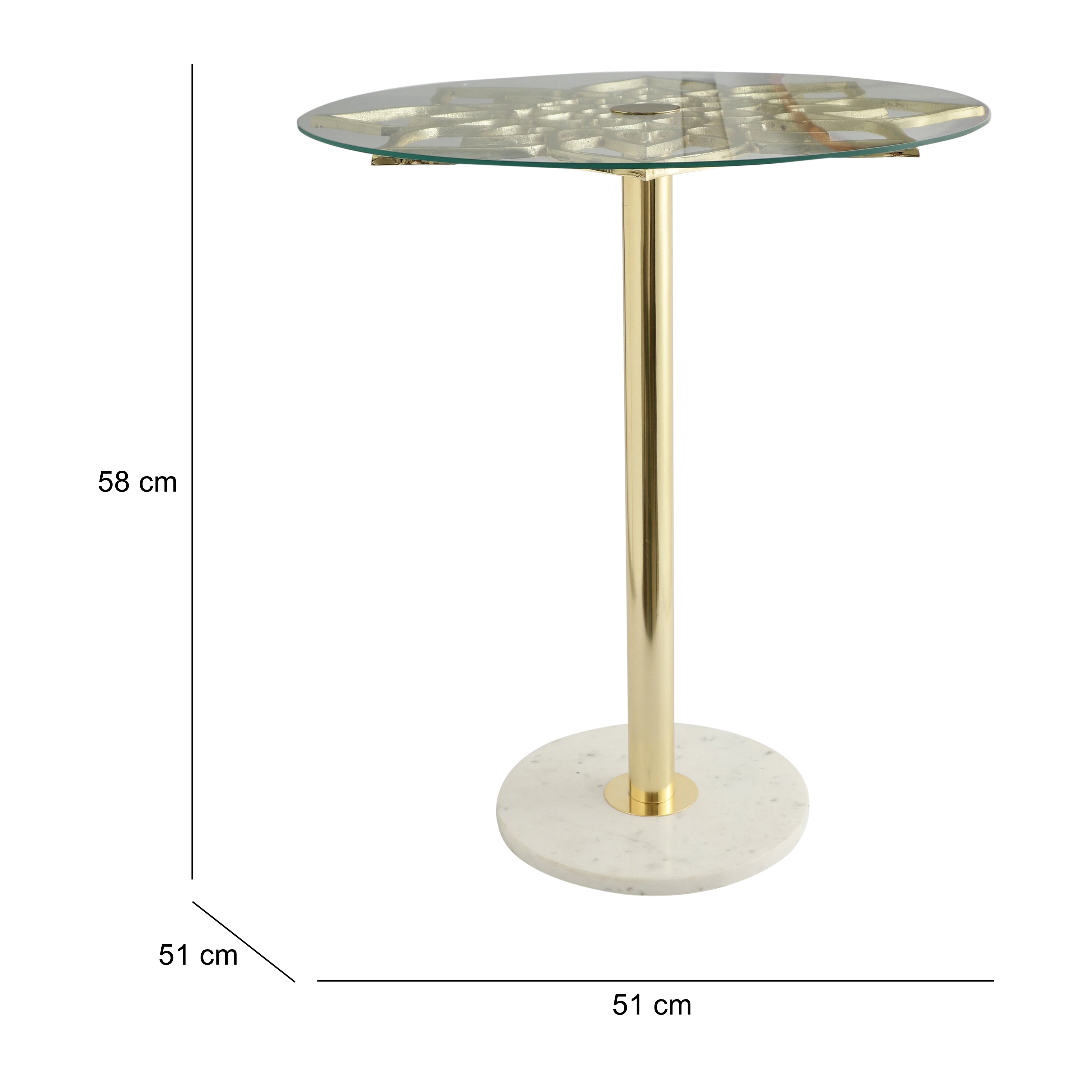 Eden's Flower - Gold Side Table