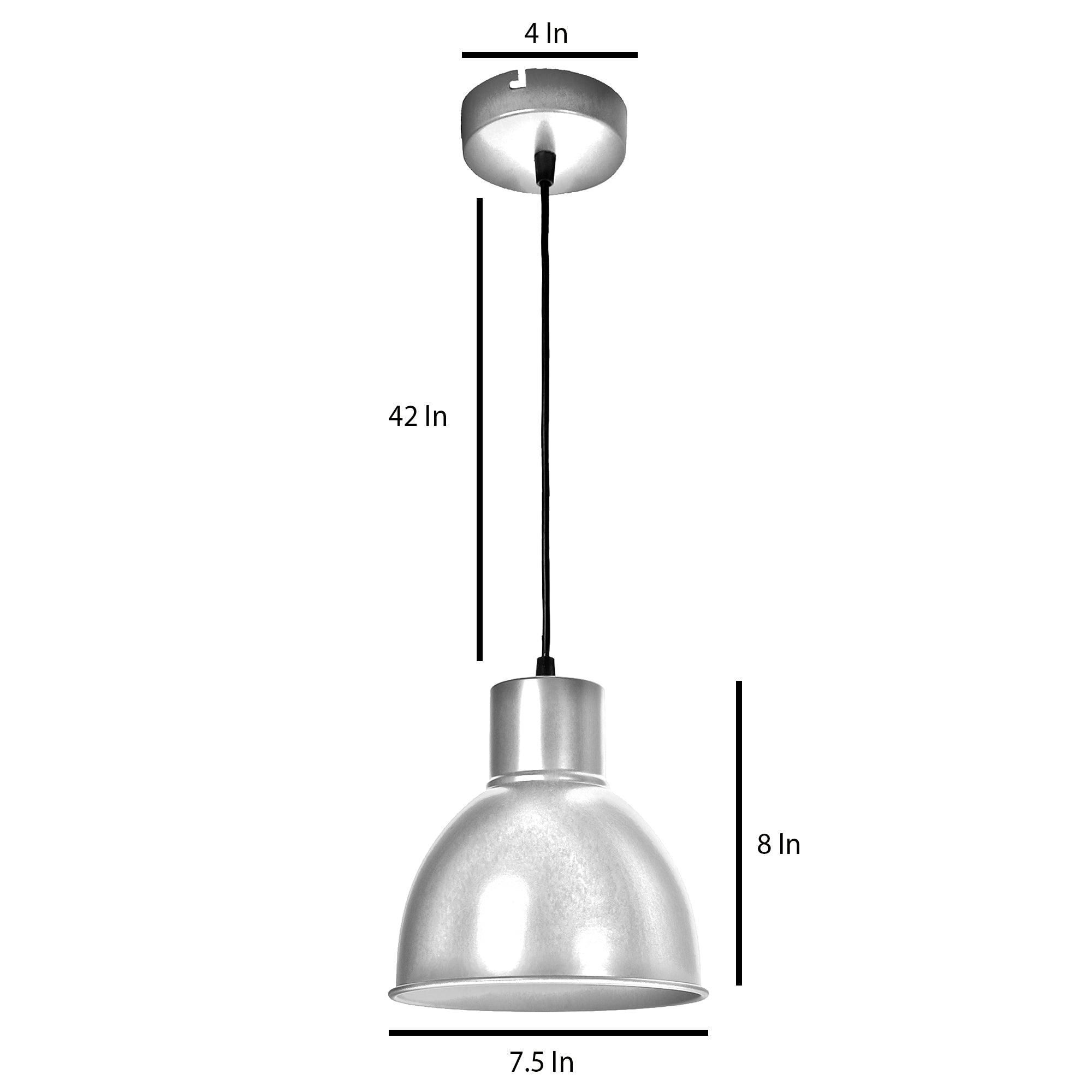 Opi Minimal Pastel Red Metal Single Hanging Light by SS Lightings - Ouch Cart 