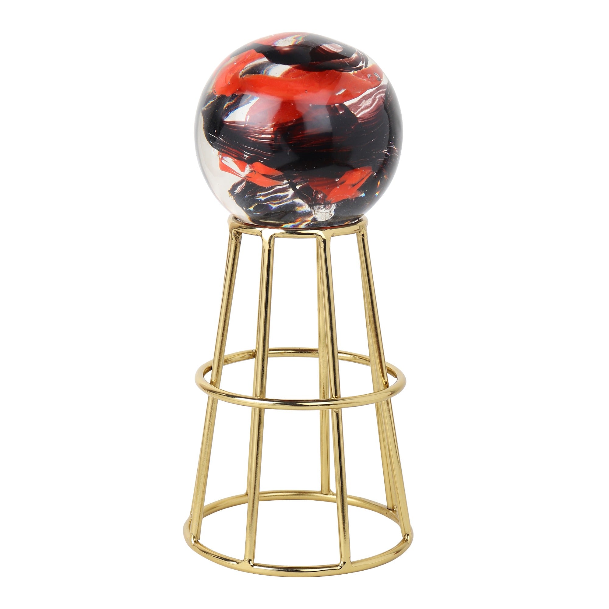 Crystal Orb's Gold Pedestal with Red Ball