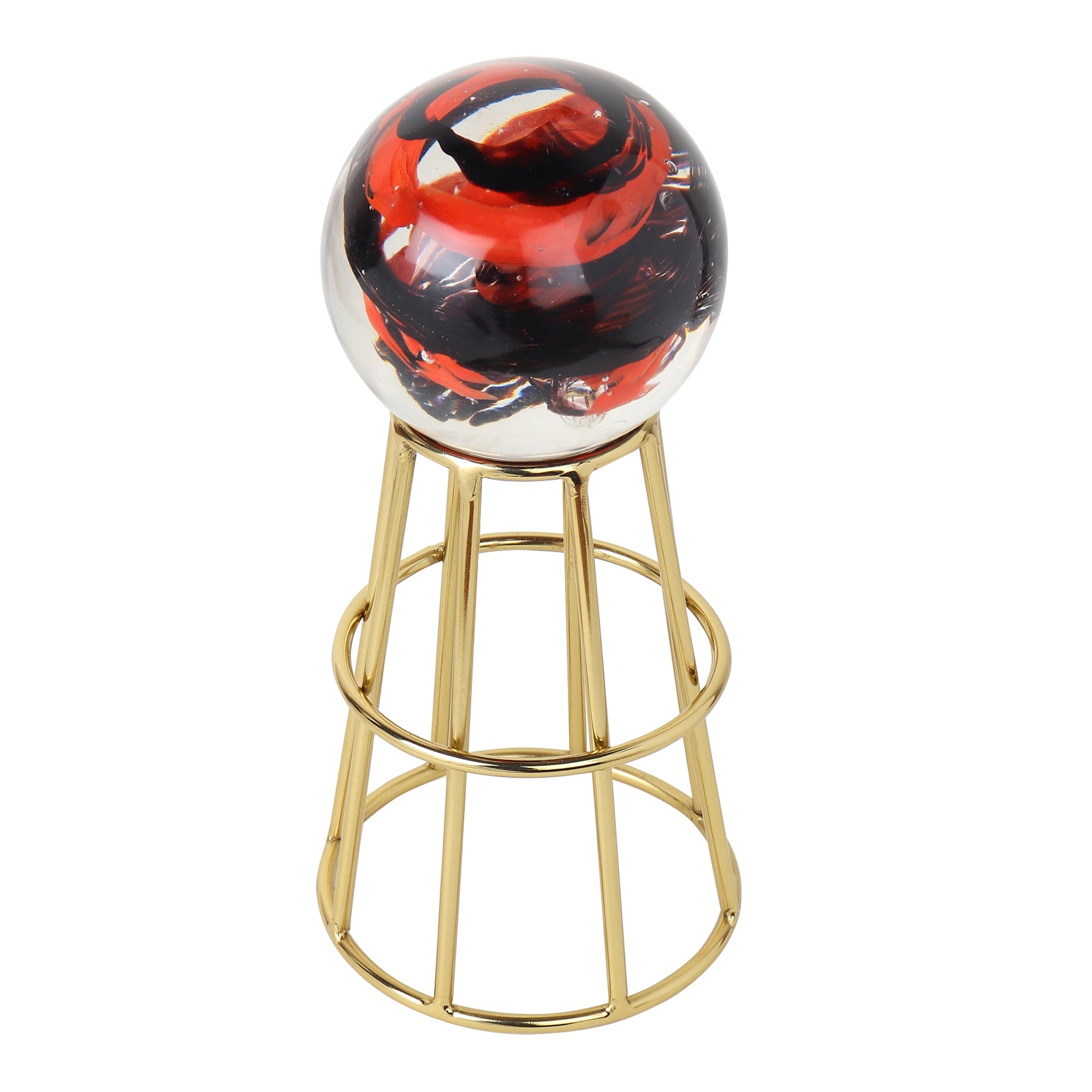 Crystal Orb's Gold Pedestal with Red Ball