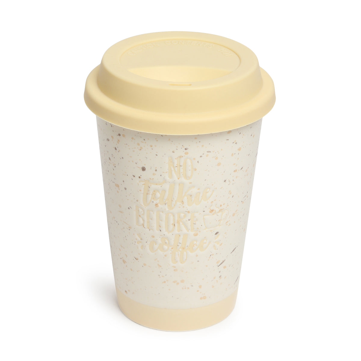 Coffee First Ceramic Mug yellow