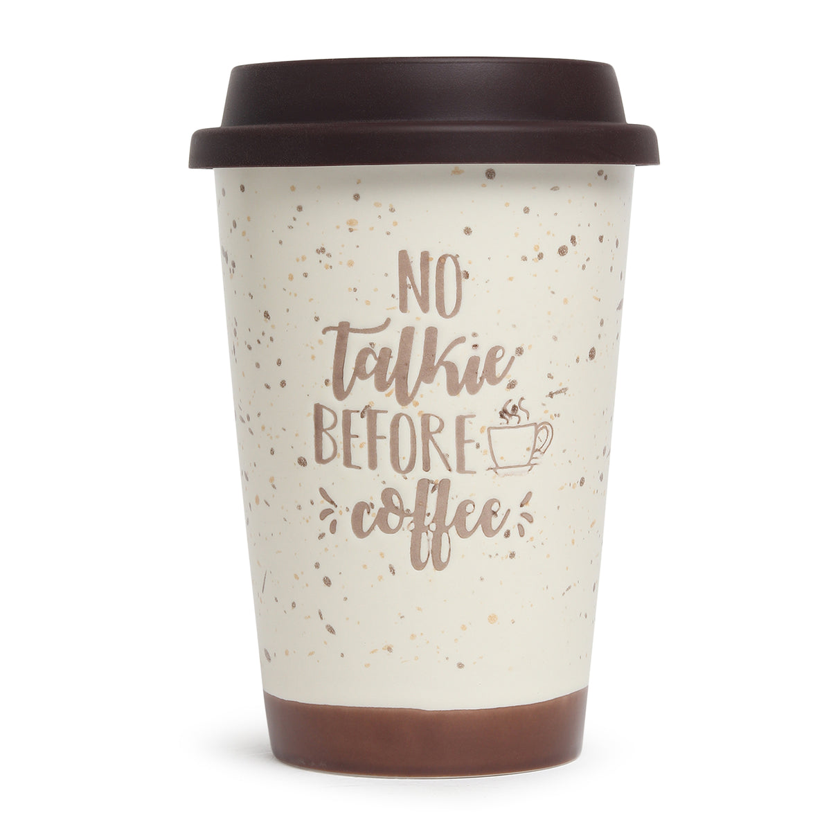 Coffee First Ceramic Mug Brown