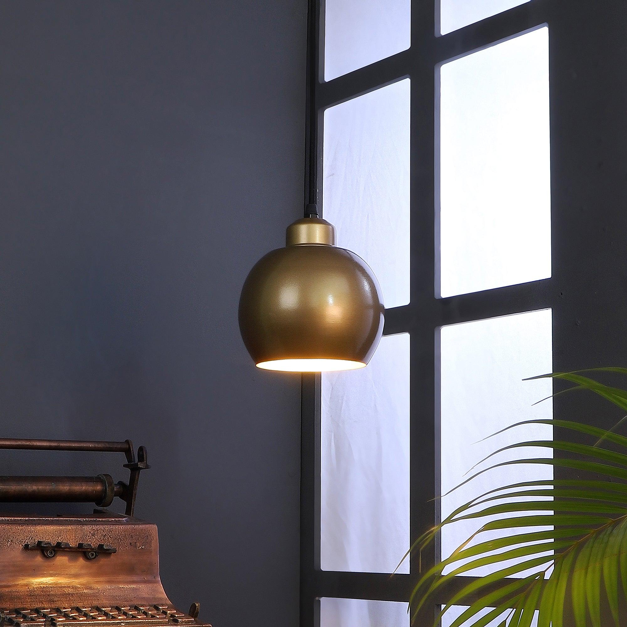 Gold Metal Hanging Light by SS Lightings - Ouch Cart 