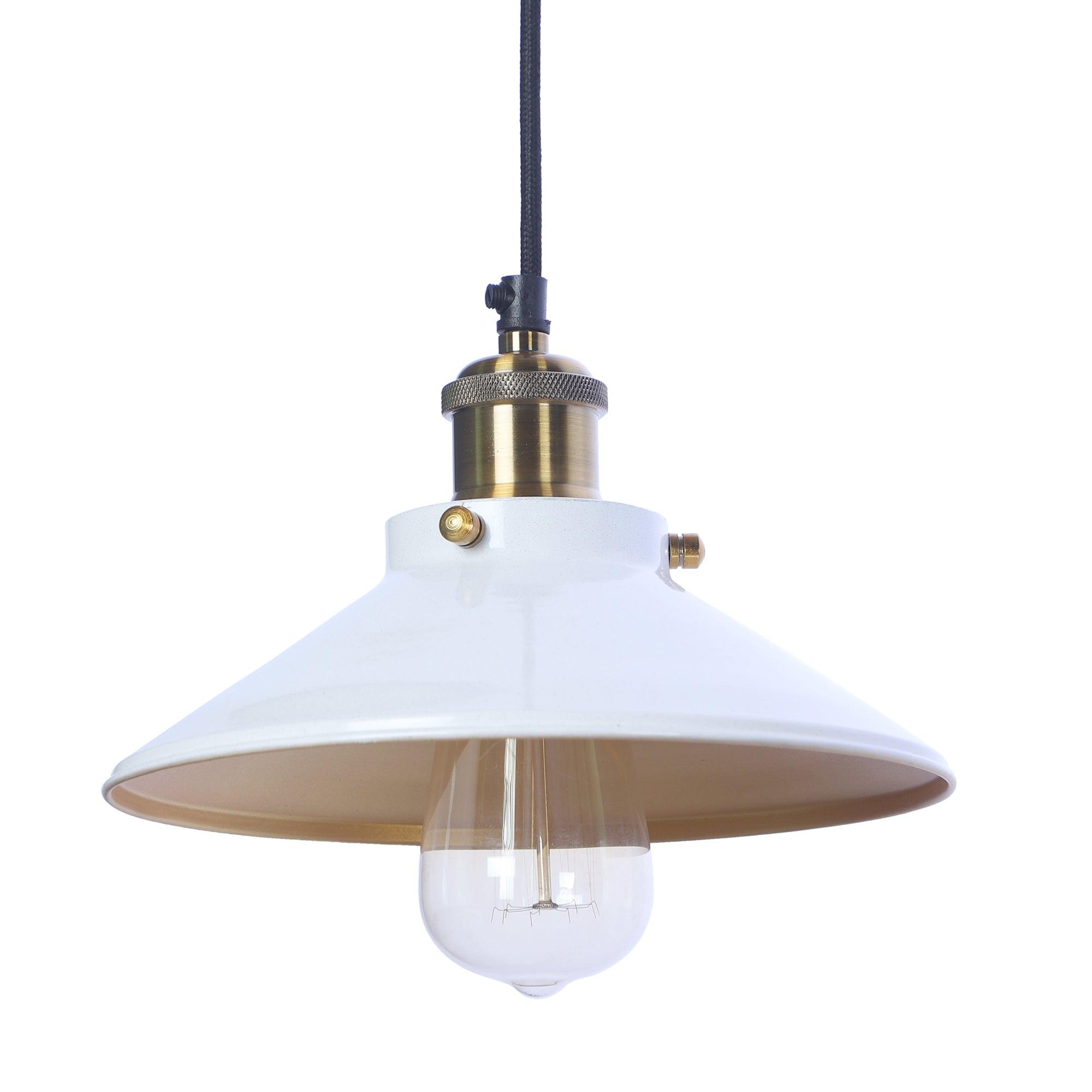 Nora White Metal Single Hanging Light By Ss Lightings - Ouch Cart 