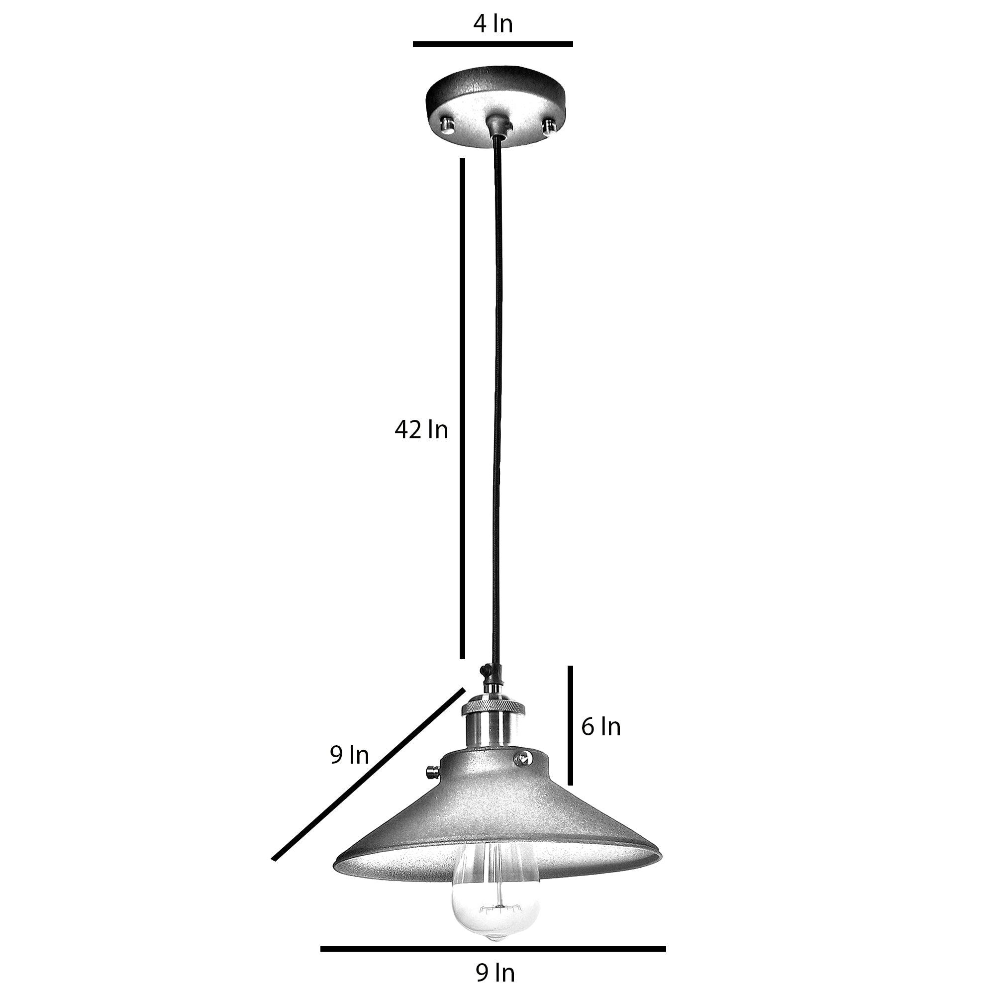 Nora Black Metal Single Hanging Light By Ss Lightings - Ouch Cart 