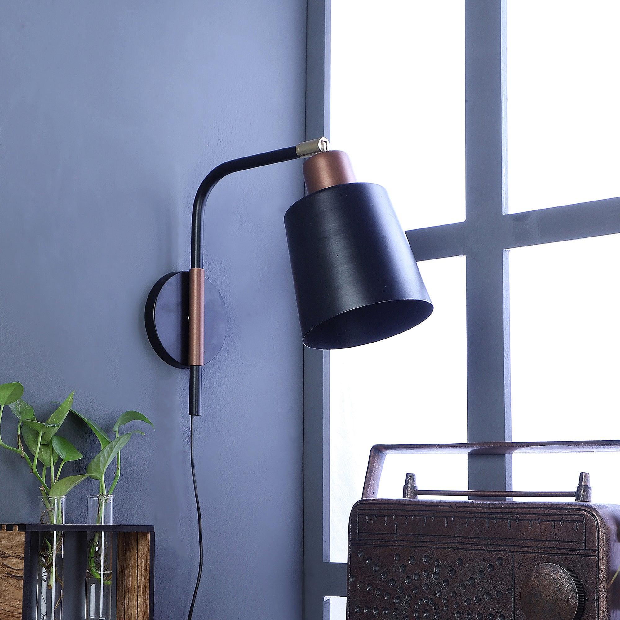 Norell Black Metal Wall Light by SS Lightings - Ouch Cart 