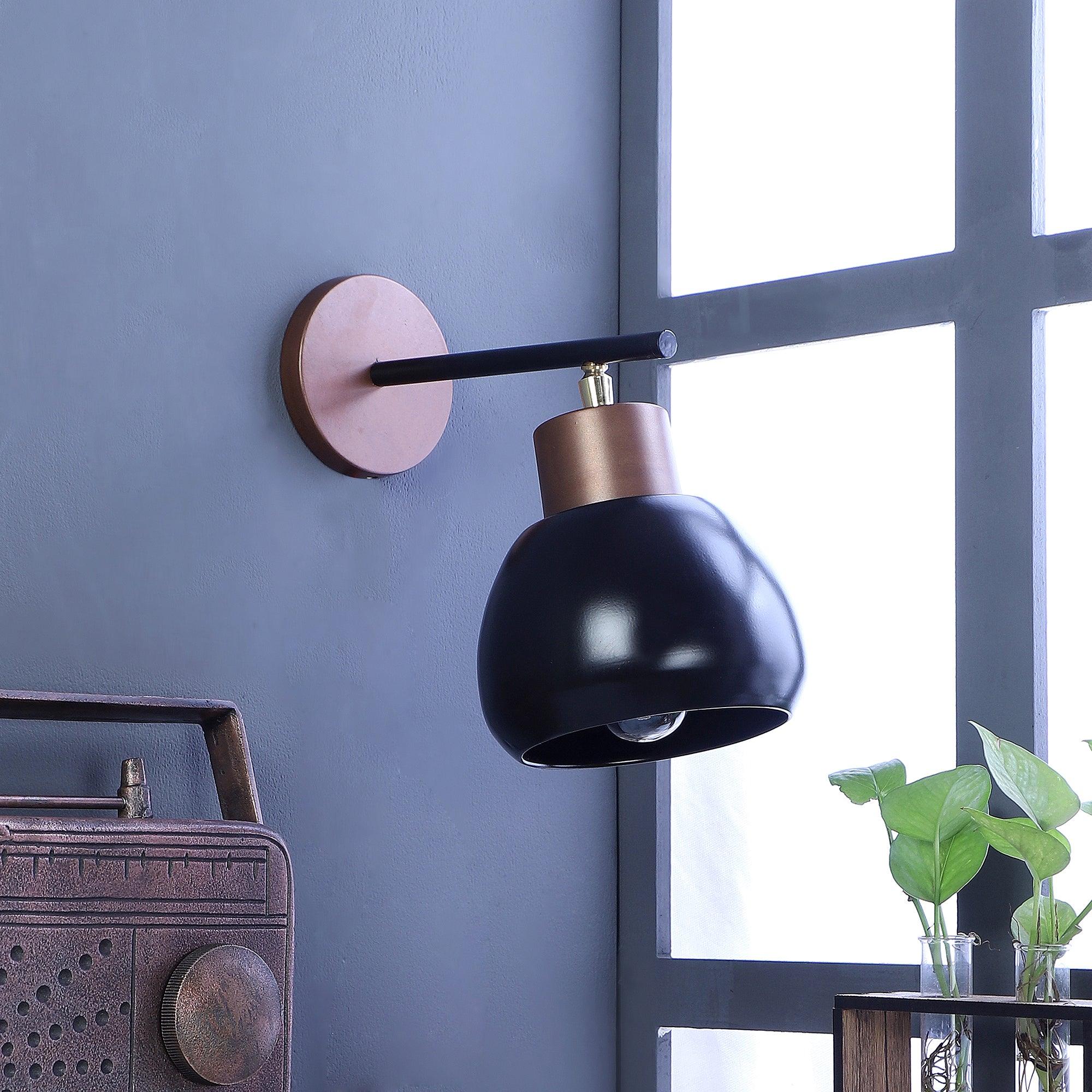 Bon-Bon Black Metal Wall Light by SS Lightings - Ouch Cart 