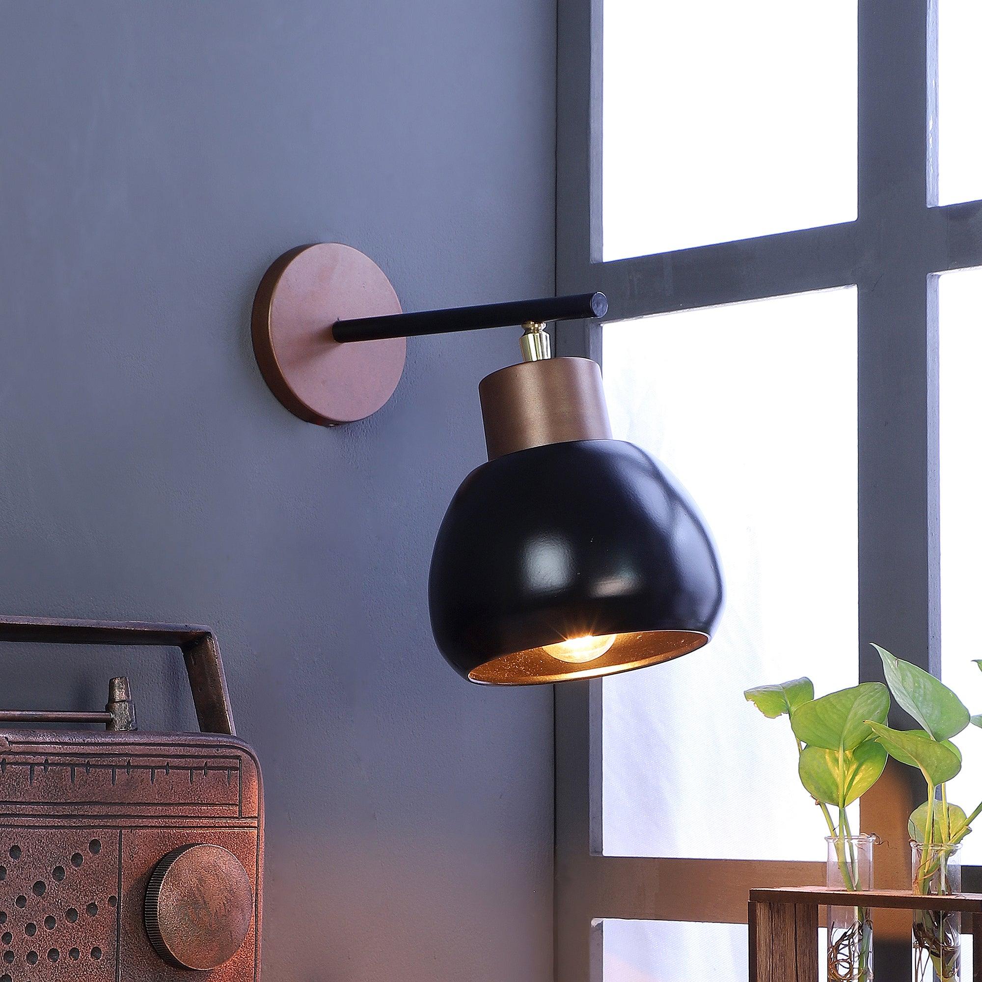 Bon-Bon Black Metal Wall Light by SS Lightings - Ouch Cart 