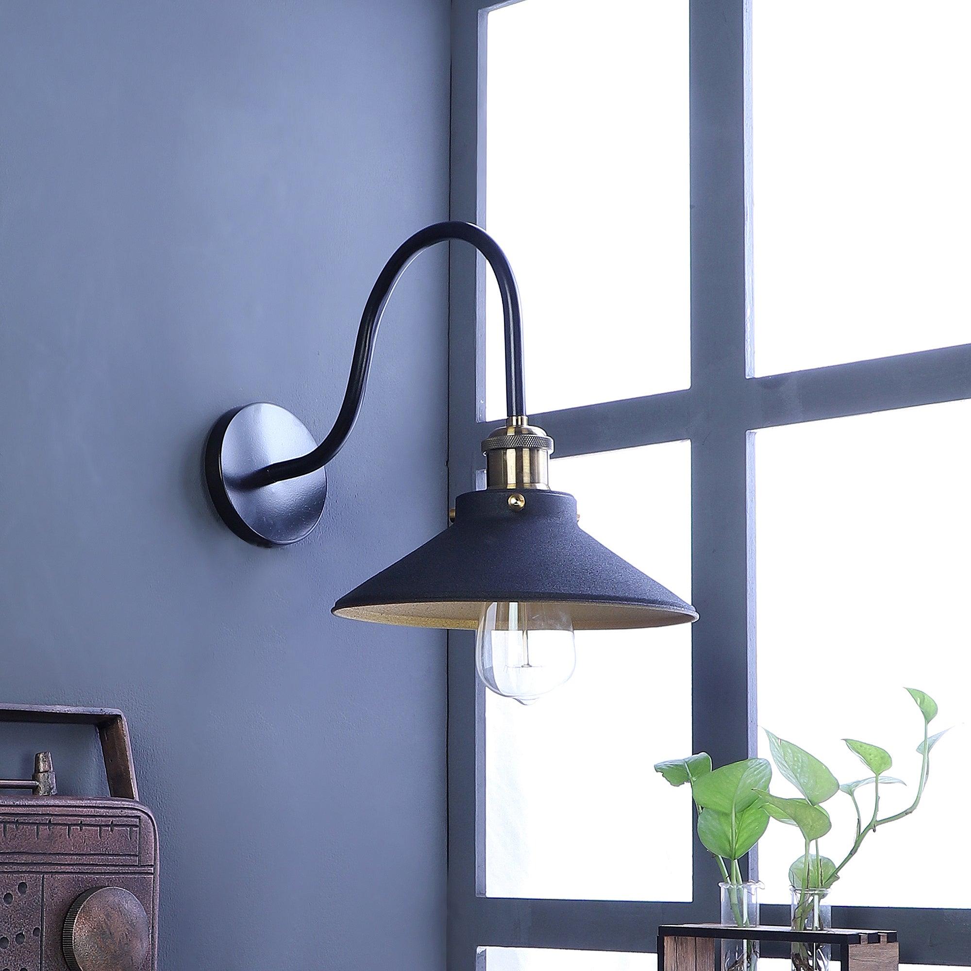 Ancient Black Metal Wall Light by SS Lightings - Ouch Cart 