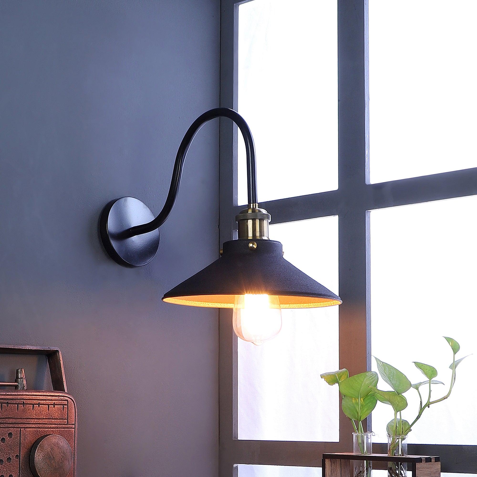 Ancient Black Metal Wall Light by SS Lightings - Ouch Cart 