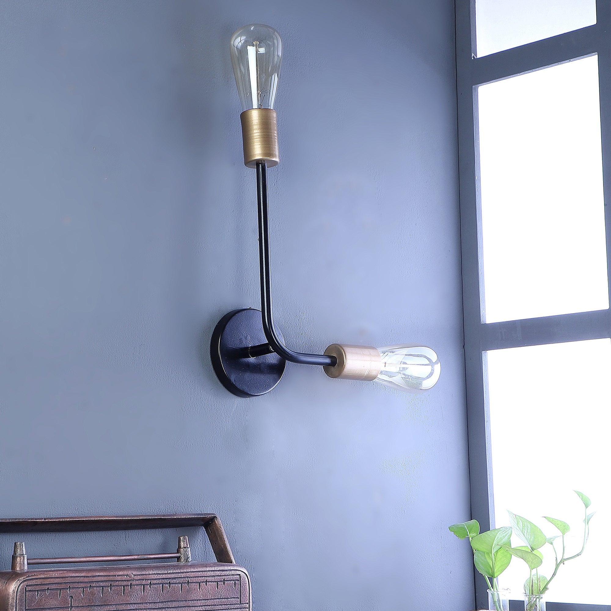 Kelda Black Metal Wall Light by SS Lightings - Ouch Cart 