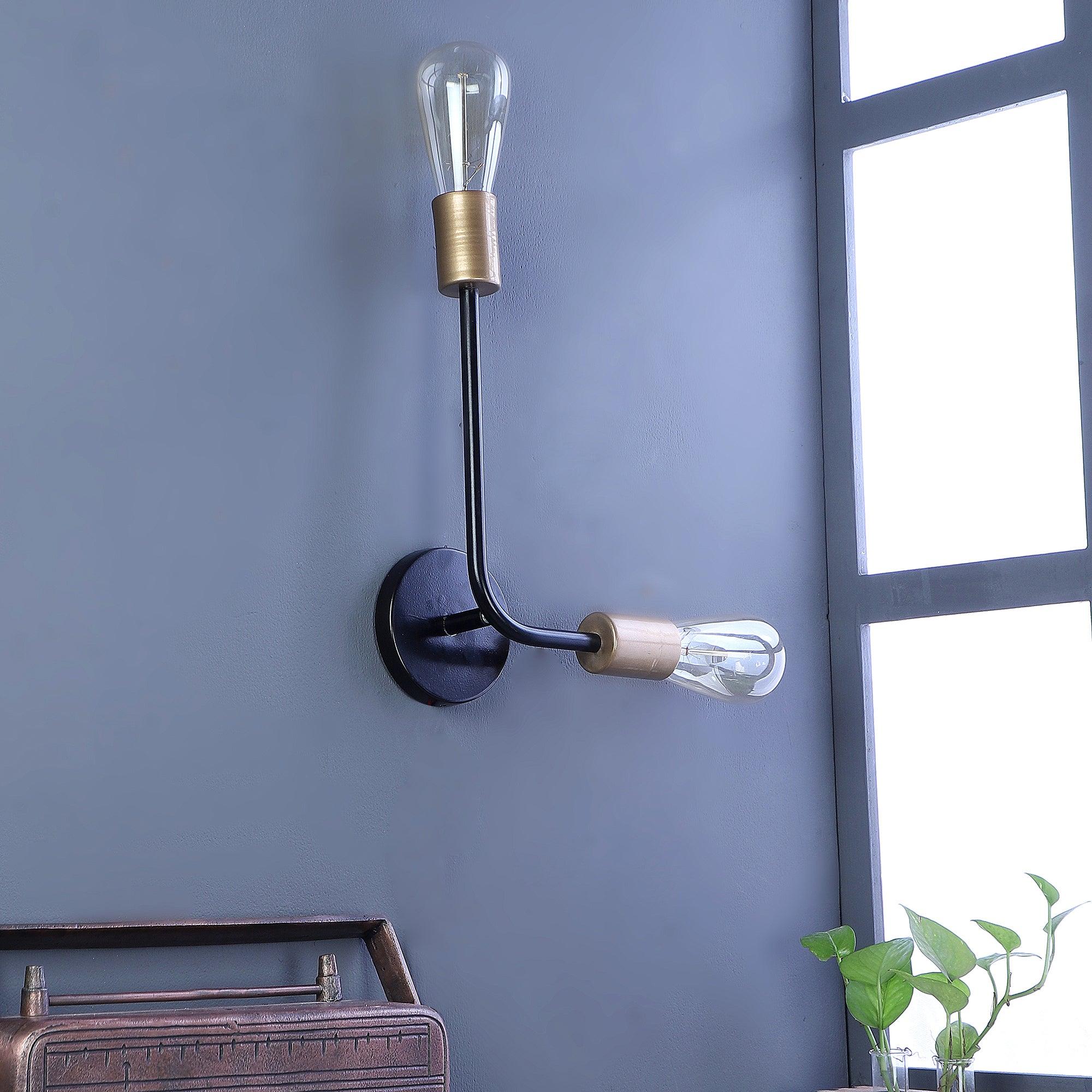 Kelda Black Metal Wall Light by SS Lightings - Ouch Cart 