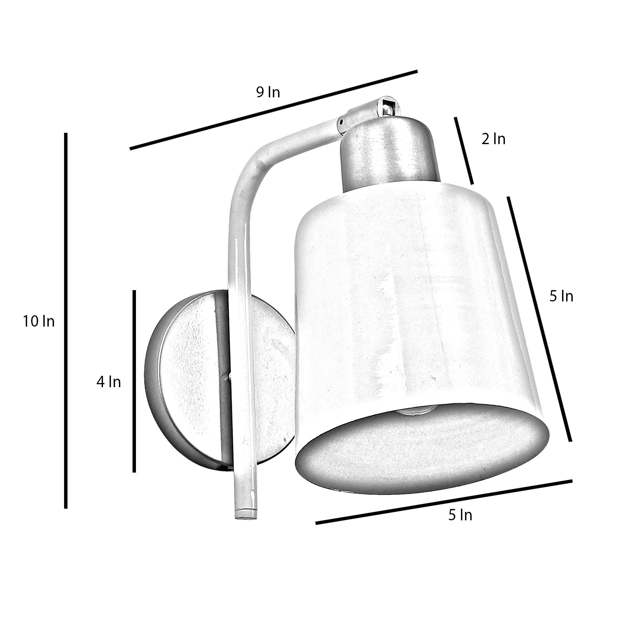 Two-Way White Metal Wall Light by SS Lightings - Ouch Cart 