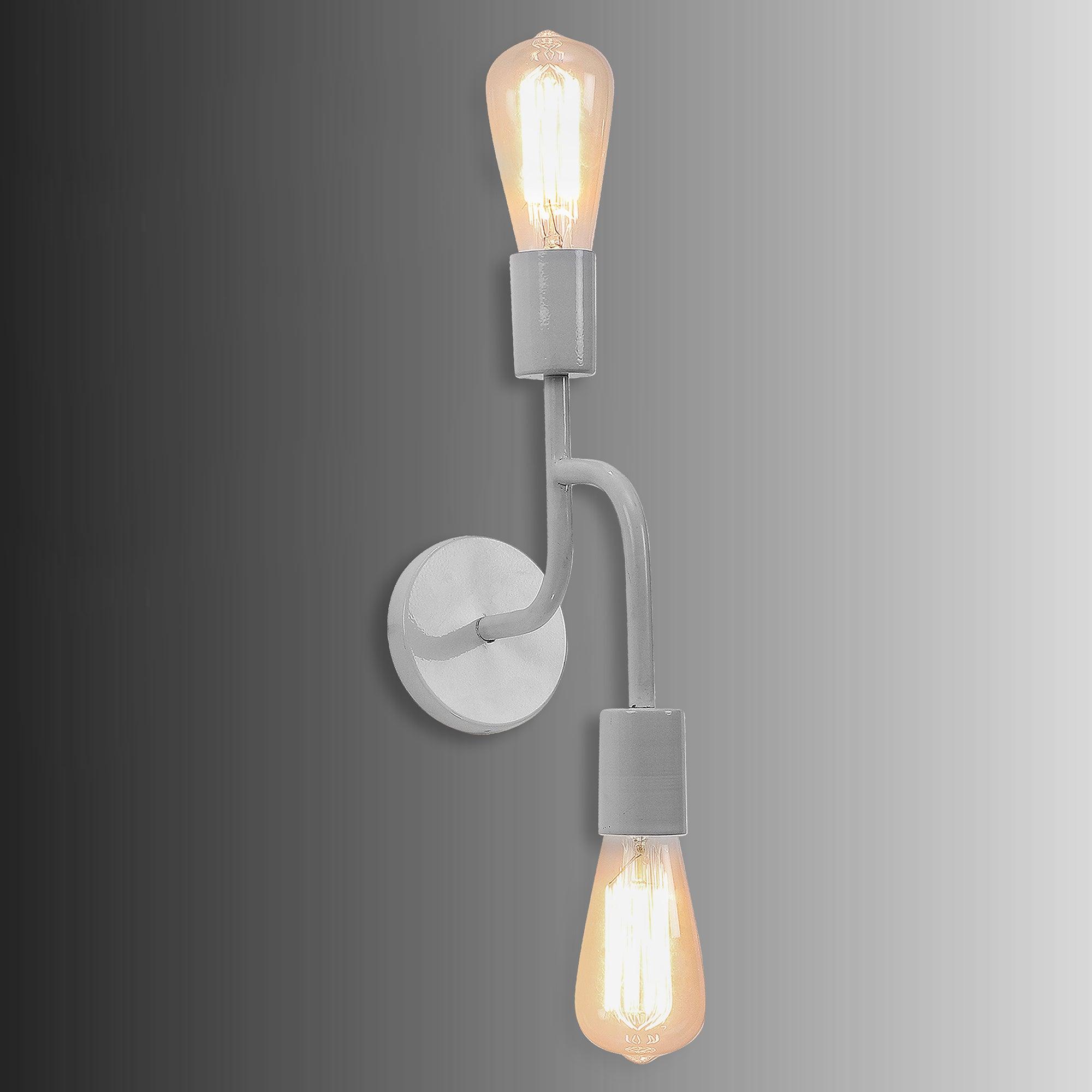 Flute White Metal Wall Light by SS Lightings - Ouch Cart 