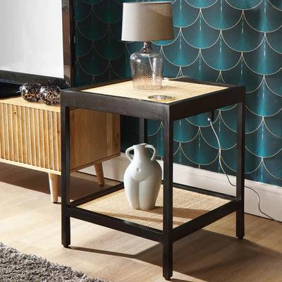 Leanne Rattan Side Table - Ouch Cart 