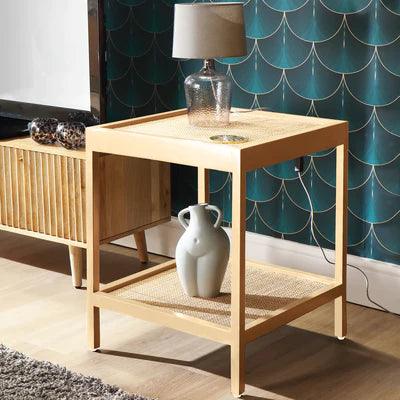 Leanne Rattan Side Table - Ouch Cart 