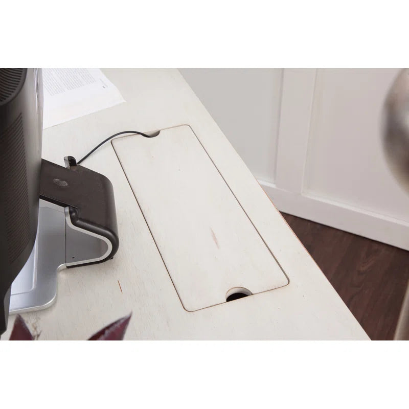 Classic Solid Wood Writing Desk: Timeless Craftsmanship for Your Workspace"