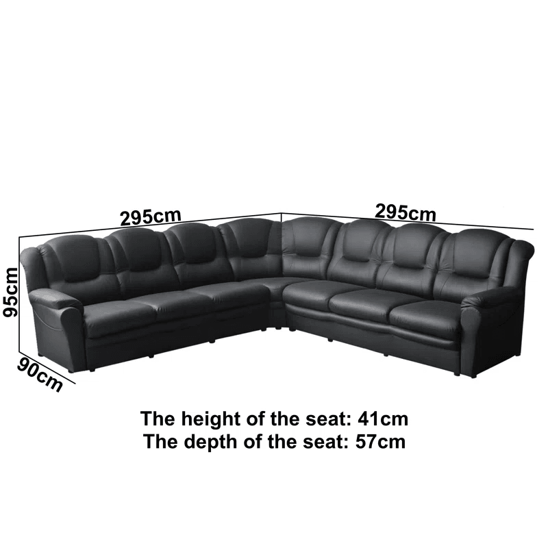 Illies Vegan Leather Corner Sofa