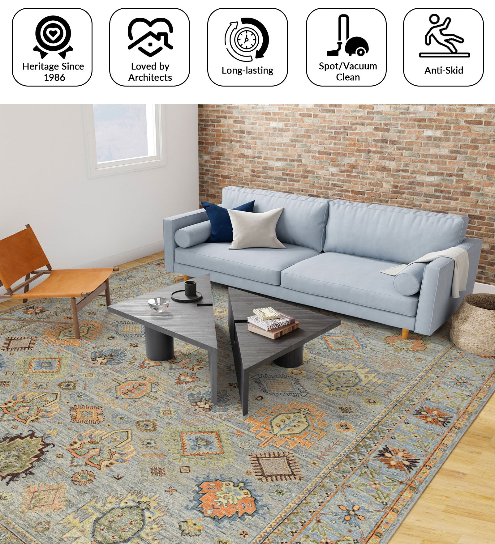 Mahal Traditional Pattern Hand Knotted  Rectangle Anti-Skid Designer Carpet, Prayer Rug For Office Cabins, Small Living Spaces - 2'x3'