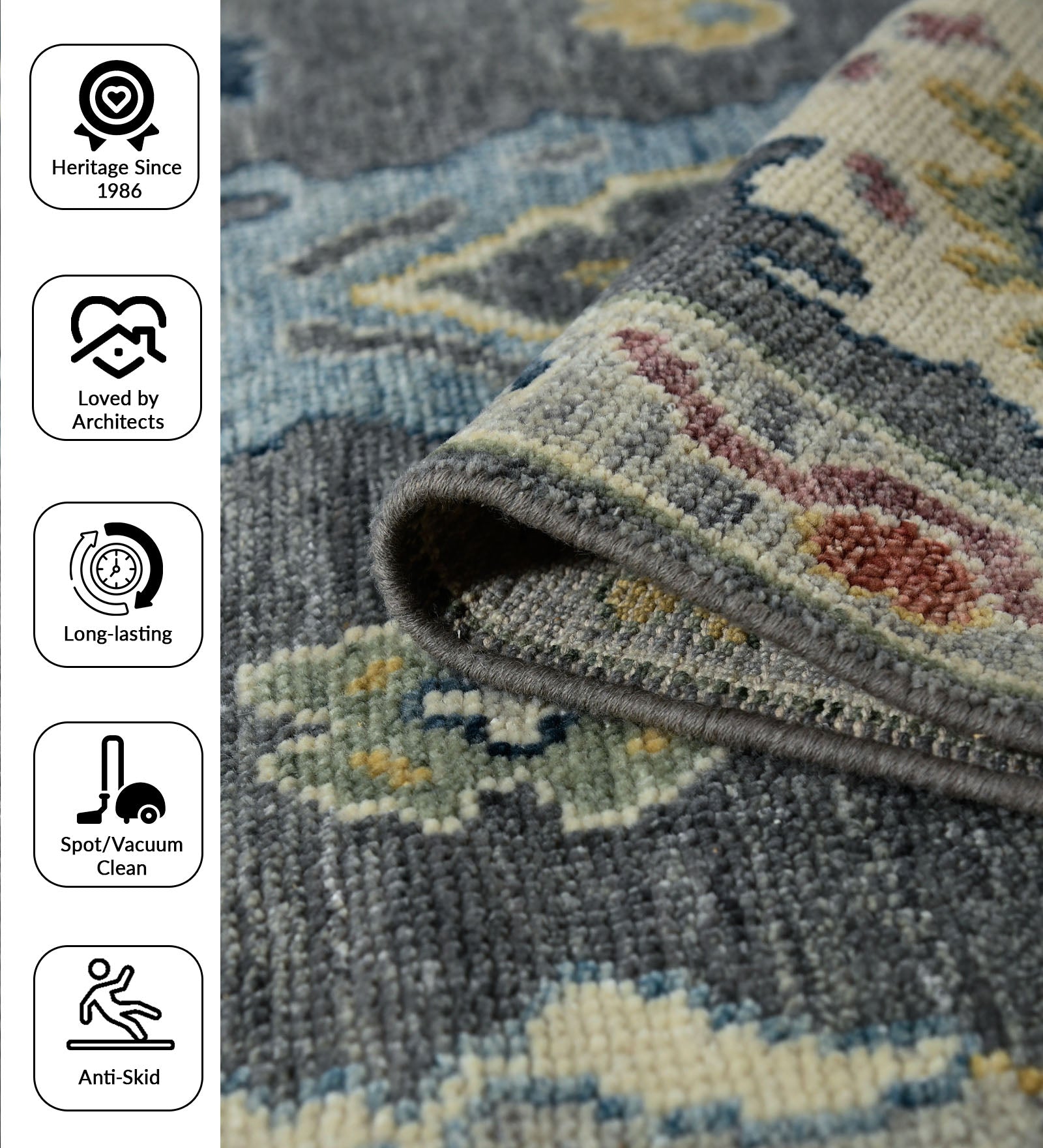 Jaigarh Traditional Pattern Hand Knotted  Rectangle Anti-Skid Designer Carpet, Area Rug For Bed Room, Living Room - 10'X14'