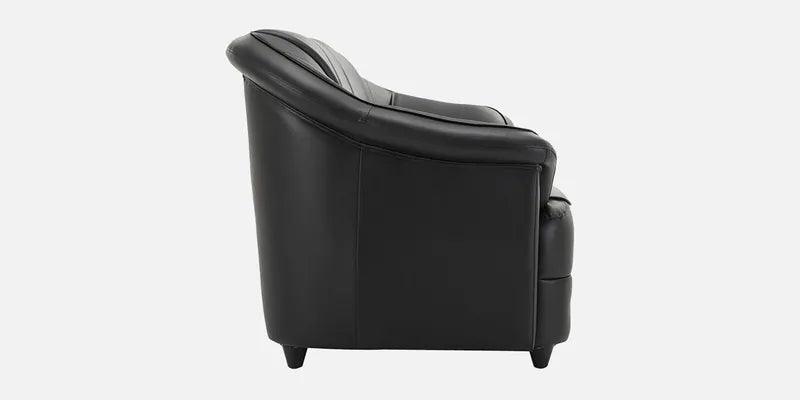 Leatherette 3 Seater Sofa in Black Colour - Ouch Cart 