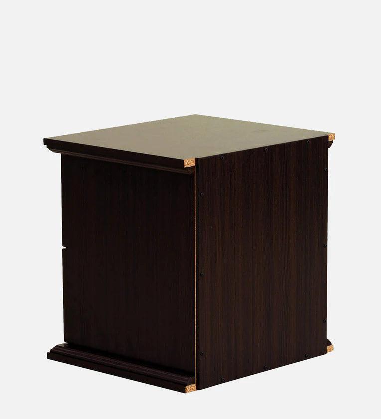 Bedside Table in Walnut Finish with Drawer - Ouch Cart 