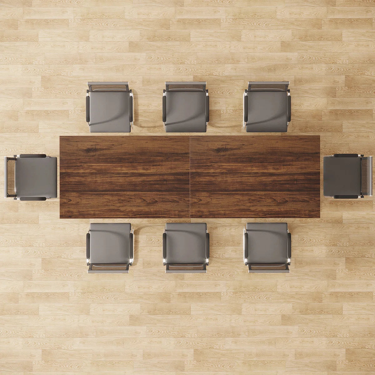 Jaline 78.74'' Rectangle Conference Table (Set of 4)