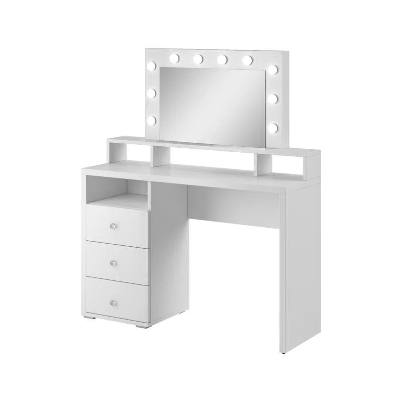 Luca Dressing Table with Mirror - Ouch Cart 