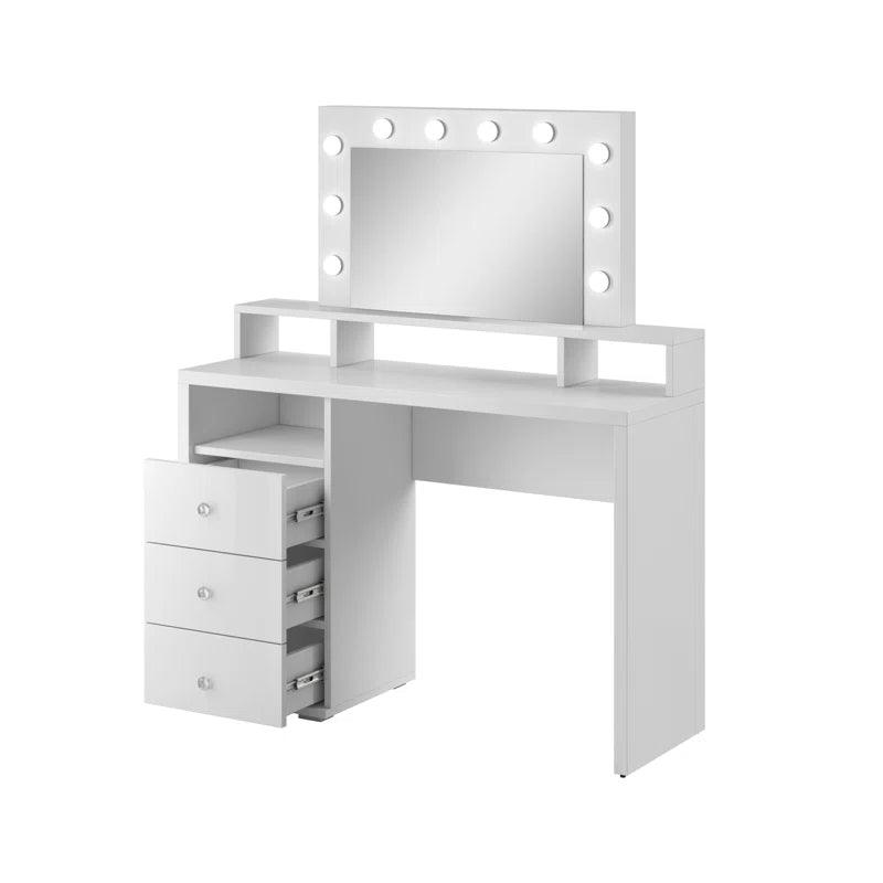 Luca Dressing Table with Mirror - Ouch Cart 