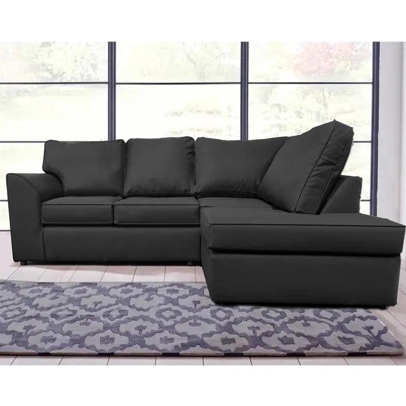 Jarol Vegan Leather Corner Sofa - Ouch Cart 