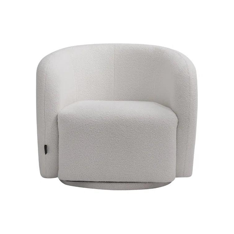 Jhirayr Wide Velvet Upholstered Swivel Sofa Chair - Ouch Cart 